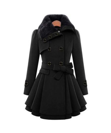 Rytejfes women long without hood outdoor teddy tinge jacket transition coat quilted coat winter coat transition plush jacket jacket short coat sweat jacket winter jacket fleece jacket