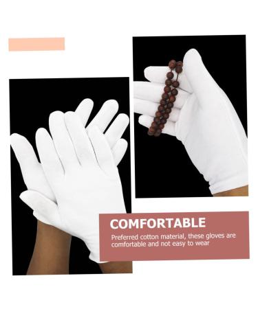 ABOOFAN 80 Pairs White Cotton Gloves Tool Gloves Black Cotton Gloves Breathable Work Glove Liners Cotton Inspection Gloves Labor Gloves Sleep Gloves S Elastic Cotton Gloves Lining Soft Man - Buy Online on SooperMarket.com