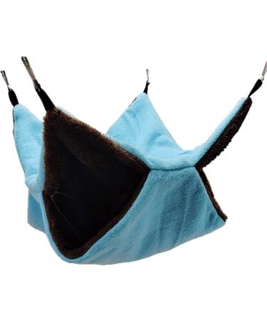 Double Layer Bird Nest Hanging Hammock Bed Toy for Various Small Pets - Blue - Buy Online on SooperMarket.com