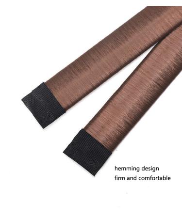 3-Piece Women's Hair Bun Maker Set - Ballerina Bun Shaper for Kids - French Donut Hair Fold Wrap Snap - (Light Brown, Brown, Black) - Buy Online on SooperMarket.com