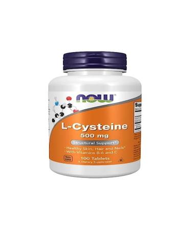 Now Foods L-Cysteine 500mg 100 Tablets Amino Acid