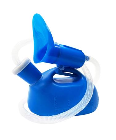 Urinals for Men Women Portable Urinal for Men 2000ML 47 Pee Bottles for Men Portable Urinals and Female Urinals Female Urinal Travel Toilet Urinal Collector for Hospital Home Blue