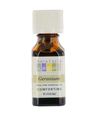 Aura Cacia Pure Essential Oil Geranium .5 fl oz (15 ml)