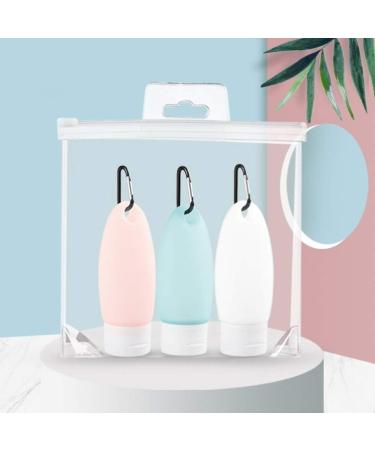 Buy Besylo Silicone Travel Bottles - 3 Pack (60ml) with Carabiners for Travel Outdoor Activities & School - Multicolored - Buy Online on SooperMarket.com