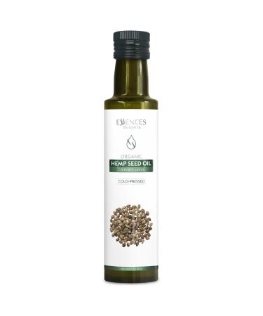 Essences Bulgaria Organic Hemp Seed Oil 250ml | 100% Natural Cold-Pressed Oil | Extra Premium Quality | Rich in Omegas | Dips | Salads | No Additives or Preservatives | Non-GMO | Vegan