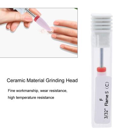 Professional Ceramic Nail Drill Bit for Manicure - Ideal for Grinding, Polishing, Peeling, and Carving - Nail Art Tool (02#) - Buy Online on SooperMarket.com