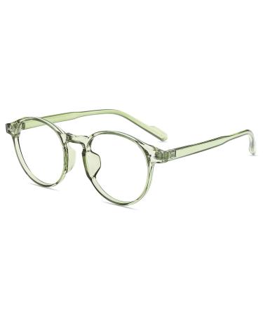 Firmoo Blue Light Blocking Glasses for Women Men Anti Glare Eyestrain Computer Gaming Glasses Anti Bluelight Blue Blocker Non Prescription Eyeglasses Green 0.0 x