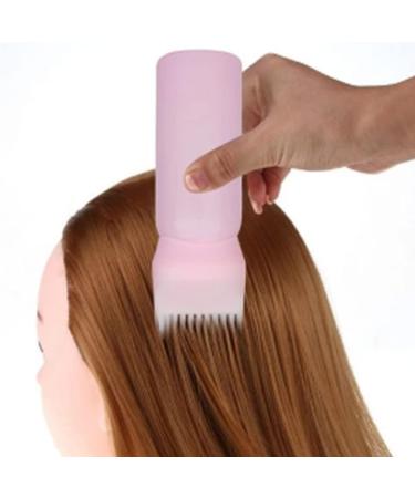 Hair Dye Bottle 160ML Shampoo Bottle Hair Comb Applicator Bottle Brush Bottle for Hair Dyeing Tool Style 3 Hair Oil Applicator Pink - Buy Online on SooperMarket.com