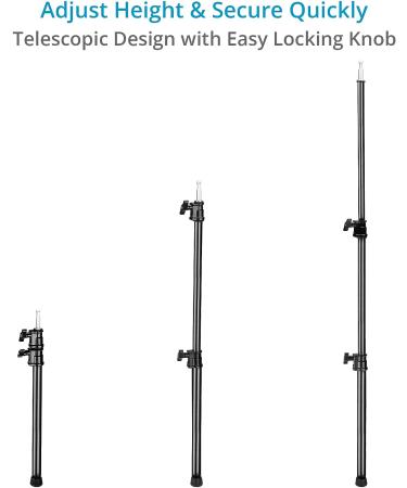 PROAIM 2-Stage Support Pole for Camera Sliders | Prevent Flex & Wobble | Telescopic with Easy Locking Knobs | Non-Slip Rubber Foot | Up to 40kg/90lb Payload - Buy Online on SooperMarket.com