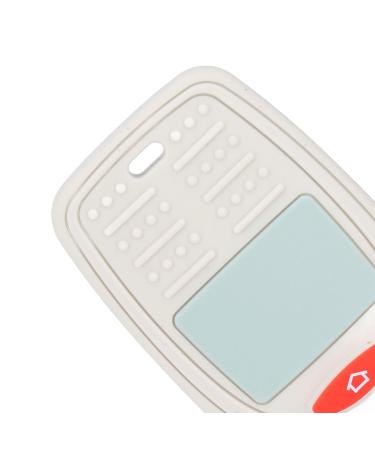 Silicone Baby Teething Toy - Mobile Phone Shaped Chew Toy (Milky White) - Buy Online on SooperMarket.com