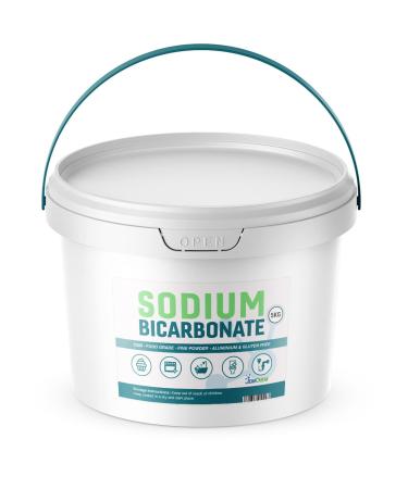 Sodium Bicarbonate Food Grade 5Kg Bucket Bicarbonate of Soda/Baking Soda (E500 Pharmaceutical/FCC Food Grade 100% Pure Fine Powder)