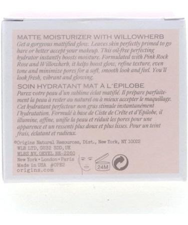 ORIGINS Skin Matte Moisturizer With Willowherb 50ml - Oil-Free Lightweight Formula - Buy Online on SooperMarket.com
