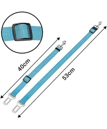Ultra 1 Blue Dog Seat Belt Adjustable Pet Car Seatbelt Dog Harness Safety Leads Cat Vehicle Travelling Leash 40cm to 53cm Dog Seat Belt for Car Dog Seatbelt Car Restraint Pet Accessories for Dogs Pack of 1 Blue - Buy Online on SooperMarket.com