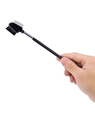 Premium Eyebrow Brush & Eyelash Comb - Metal Teeth Spoolie for Makeup | Travel-Friendly Beauty Tool - Buy Online on SooperMarket.com