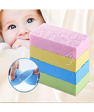 Ultra Soft Exfoliating Baby Bath Sponge Brush for Women, Men, Kids - Green - Buy Online on SooperMarket.com