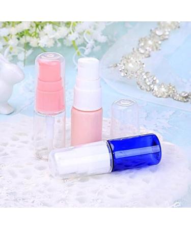 6 Pack Empty 10ml Plastic Pump Bottles Cream Shampoo Lotion Pump Bottle Refillable Sample Travel Bottles Toiletries Liquid Container Jar Pot Vial for Cosmetic Make-up (Transparent) - Buy Online on SooperMarket.com