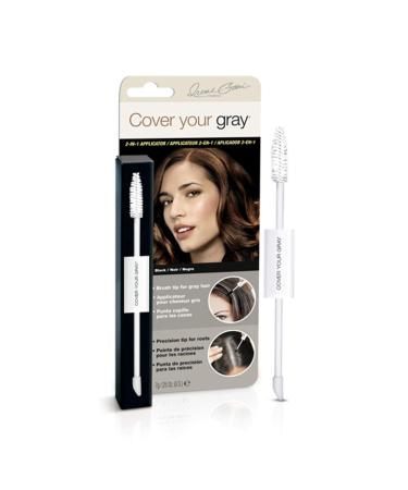 Cover Your Gray 2in1 Wand and Sponge Tip Applicator - Black
