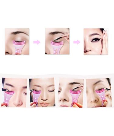 KALLORY Lash Applicator Tool Eye Mascara Applicator Tool 3 in 1 Upper Lower Eye Lash Mascara Guard Plastic Eyelash Curler Helper for Makeup () Sticker Eyeliner Eyelash Mascara - Buy Online on SooperMarket.com