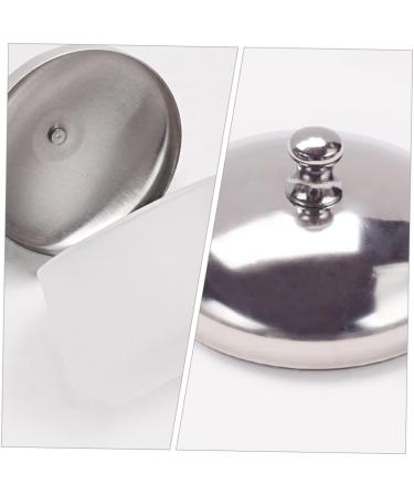 Healeved Nail Art Crystal Cup Decorative Monomer Dish Liquid Containers Manicure Tool Dappen Dish with Lid Nail Art Cleaning Tool Glass Cleaning Cup Stainless Steel Mixing Cup Carved - Buy Online on SooperMarket.com
