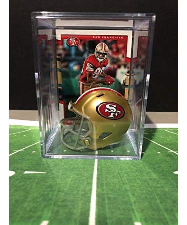 San Francisco 49ers NFL Helmet Shadowbox w/Jerry Rice card