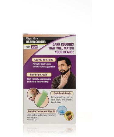 Bigen Men's Beard Colour - Ammonia-Free Formula with Aloe Extract & Olive Oil - 101 Natural Black - 1 Count - Buy Online on SooperMarket.com