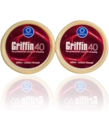 Griffin 40 TKT Cotton Eyebrow Thread - 2 Spools X 300m for Facial Hair Removal - Buy Online on SooperMarket.com