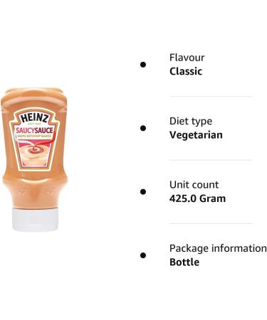 Heinz Saucy Sauce 425g - Mayo Ketchup Sauce - Buy Online on SooperMarket.com