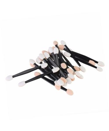 BELLIFFY 100 Pcs Eyeshadow Professional Makeup Brushes Travel Makeup Application Brushes Makeup Tools Size 2 Black