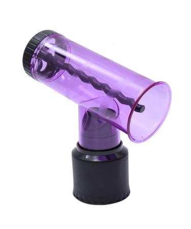 Didiseaon Heated Curling Rods Nozzle for Hair Dryer Automatic Hair Air Curler Curling Wands for Long Hair Styling Hair Curler Hair Dryer Mouth Cover Tornado Purple