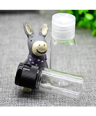 12PCS 15ml/0.5oz Empty Clear Plastic Sample Bottle Travel Container Jar Pot Vial with Flip Lid Perfect for Makeup Emollient Water Shower Gel Emulsion Liquid Comestic Containers (15ml/0.5oz) - Buy Online on SooperMarket.com
