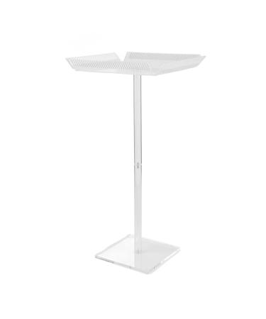 Yosoo Health Gear Hair Extension Display Stand Square Top Hair Extension Stand Sturdy Acrylic Braiding Hair Hanger Rack Transparent Clear Hair Extension Holder Organiser for Home Salon