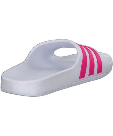 Adidas Unisex Kinder Adilette Aqua Slides - Kids Sandal 29 EU - Ftwr White/Real Magenta | International Shipping Available - Buy Online on SooperMarket.com