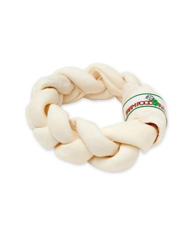Farm Food Rawhide Dental Braided Donut - Large - ( 22 cm)