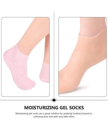 Minkissy 3 Pairs Gel Socks Gel Boat Socks Gel Care Socks Moisturizing Cushion Socks High Heel Socks Cracked Anti-crack Socks Moisturizing Heel Heels Sebs Women's Socks Elastic Man 16.5x8.5cm - Buy Online on SooperMarket.com