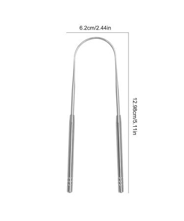 Calakono Stainless Steel Tongue Scraper | Portable Tongue Cleaning Brush for Adults | Reduce Bad Breath & Enhance Oral Hygiene - Buy Online on SooperMarket.com