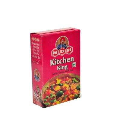 MDH Kitchen King Masala 100g - Enhances the flavours of the meal (Pack of 1) Widely used Spice powder - Ideal for vegetable dishes with soft curry Kitchen King 100 g (Pack of 1)