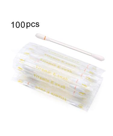 100 pcs Vitamin E Lips Oil Swabs Stick - Disposable VE Cotton Swab for Lip Protection and Moisture - Ideal for Pre-Teeth Whitening Use - 100 Count - Buy Online on SooperMarket.com