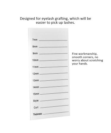 Buy 7-15mm False Lash Tray | Acrylic Disposable Lash Holder for Eyelash Extensions - Buy Online on SooperMarket.com