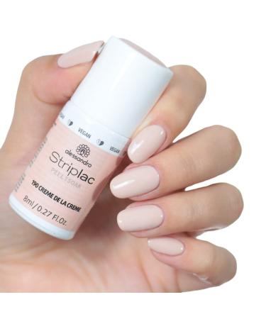 Alessandro Striplac UV Nail Polish - Creme de la Creme | Vegan Long-Lasting Peel-Off Technology - 8 ml | International Shipping Available - Buy Online on SooperMarket.com