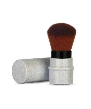 Foundation Brush Makeup Brushes Liquid Foundation Brush Short Marbling Makeup Foundation Brush Stretchable Handle Blusher Powder Brush (Blue)