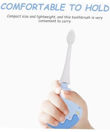 FOYTOKI Children's Toothbrush - Portable Silica Gel Cleaning Brush for Kids - 1 Pack - Blue - Buy Online on SooperMarket.com