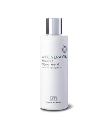 Classic Ayurveda - Bio Aloe Vera Gel - Natural Cosmetics - 200 ml - with over 94% pure aloe vera juice refreshing and moisturizing 200 ml (1 Pack)