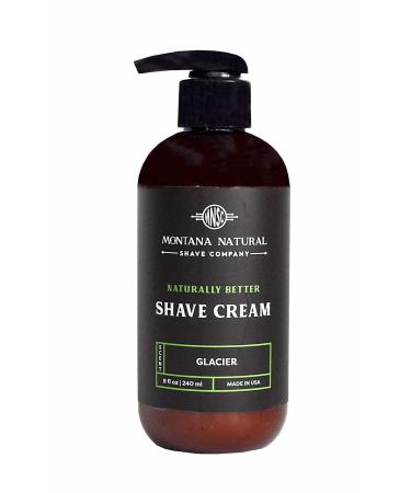 MNSC Glacier Naturally Better Pump Shave Cream - Smooth Hypoallergenic All-Natural Shaving Cream - Handcrafted in the USA for Men & Women - Buy Online on SooperMarket.com
