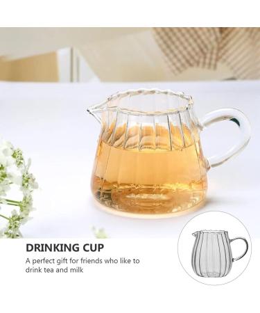 Hemoton Glass Creamer Pitcher Glass Creamer Small with Handle Tea Coffee Creamer Pitchers Dispenser Sauce Serving Pitcher Creamer Jug for Kitchen Clear Glass Creamer Pourer - Buy Online on SooperMarket.com