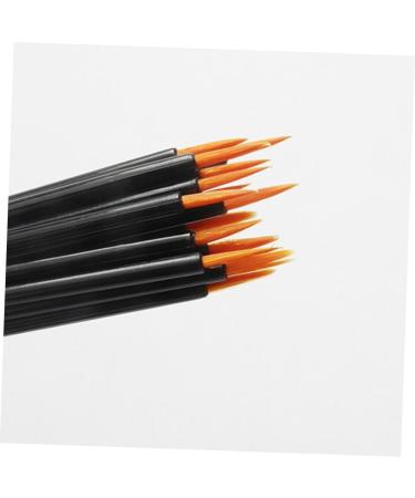 Baluue 100pcs Eye Makeup Tools Eyebrow Liner Brush Eyeliner Lip Liner Marker Lip Makeup Brushes Orange - Buy Online on SooperMarket.com