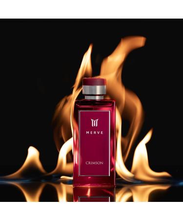 Merve Crimson Premium Long Lasting Fragrance Luxury Scent For Men | Sweet Spicy Citrus Amber - Buy Online on SooperMarket.com