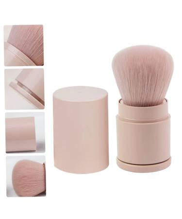 NOLITOY Powder Brush - Fluffy Blush & Foundation Makeup Brush | Portable Pink Cosmetic Tool for Flawless Blending - Buy Online on SooperMarket.com