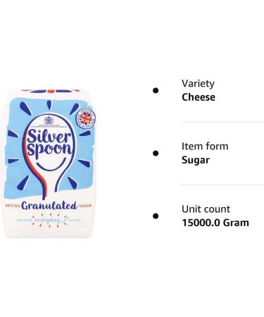 Silver Spoon Granulated Sugar - 15x1kg - Buy Online on SooperMarket.com