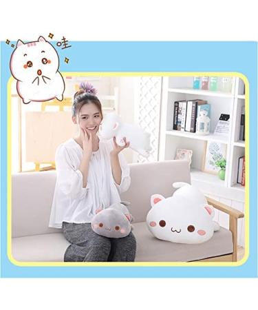 NatureMan Cute Kitten Plush Toy Stuffed Animal Pet Kitty Soft Anime Cat Plush Pillow children'sPlush cat doll Pillow toys (White) - Buy Online on SooperMarket.com