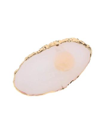 Resin Plastic Plate Dekaim Resin Mini Nail Art Gel Polish Color Mixing Plate Tips Display Holder Manicure Tool(White)